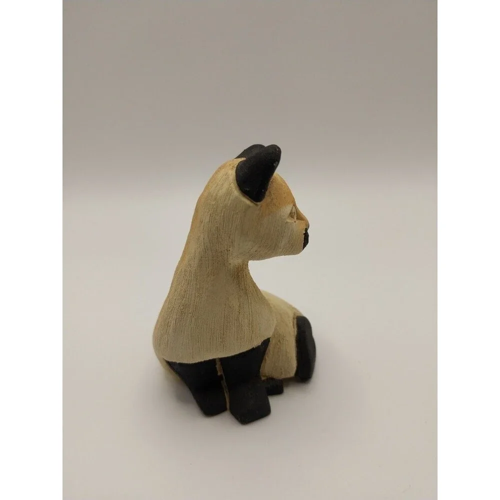 Artesania Rinconada Ceramic Cat Figurine Handcrafted Uruguay 4.5in Used Excellen